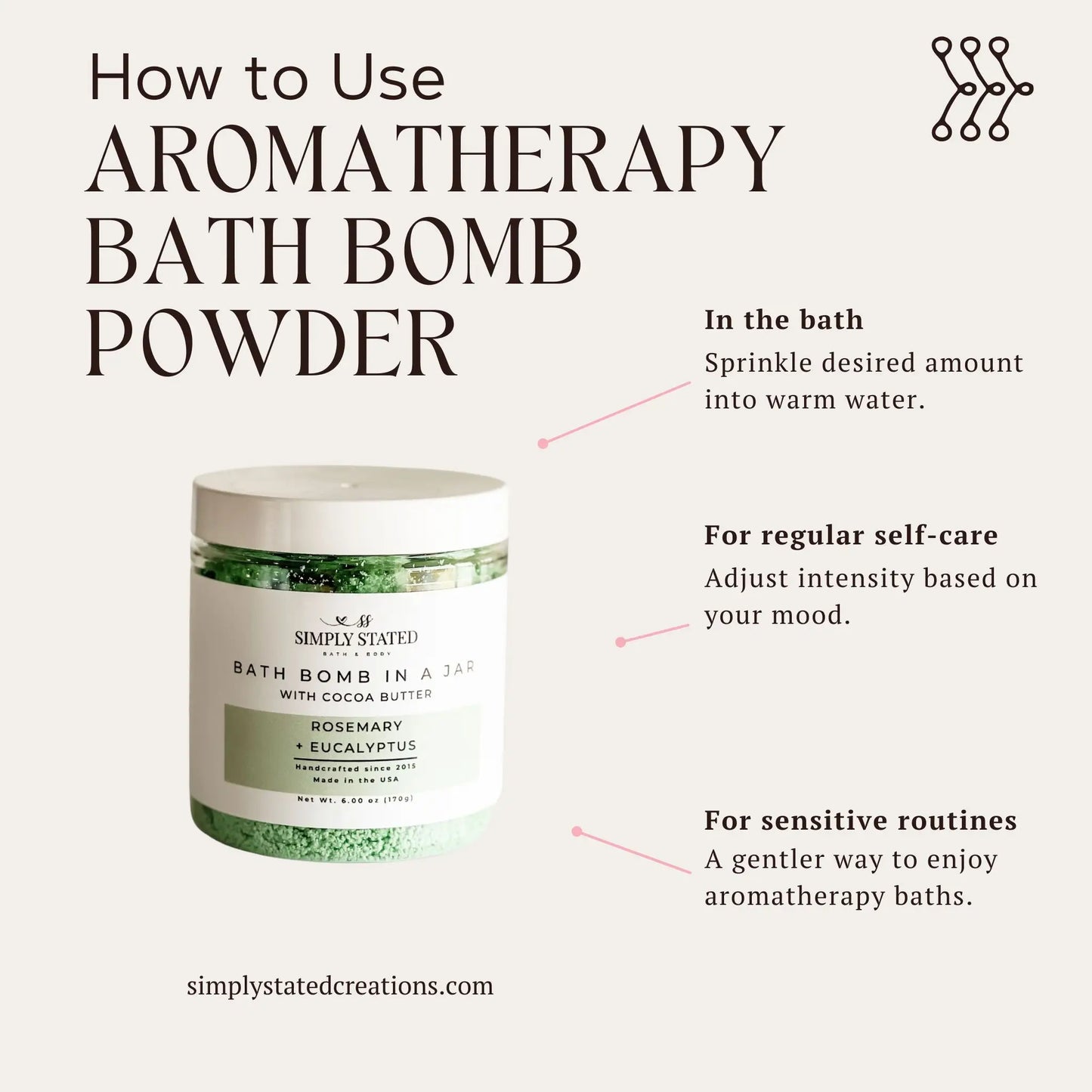 Rosemary + Eucalyptus Bath Bomb Powder