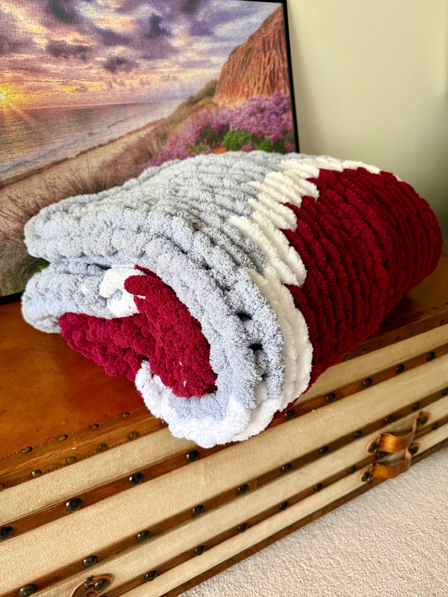 Retro Philadelphia Baseball Inspired Blanket