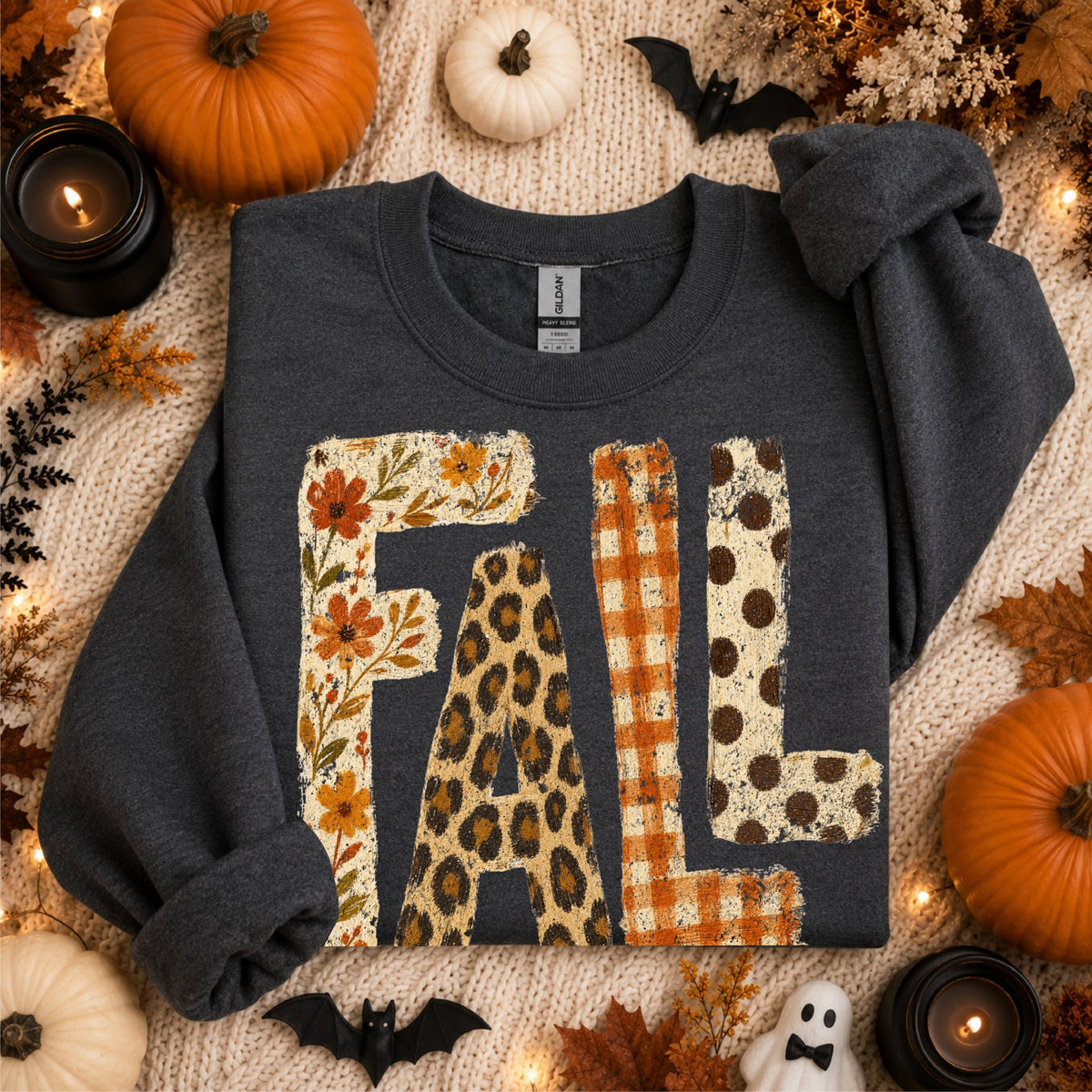 Fall Patterned Graphic Tee