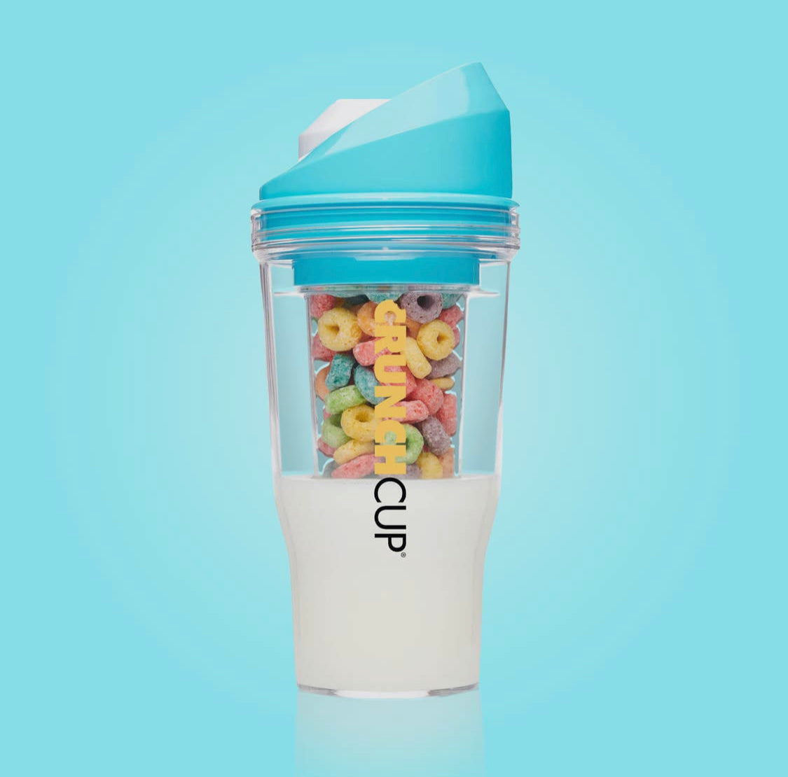The CrunchCup XL - A Portable Cereal Cup - Blue