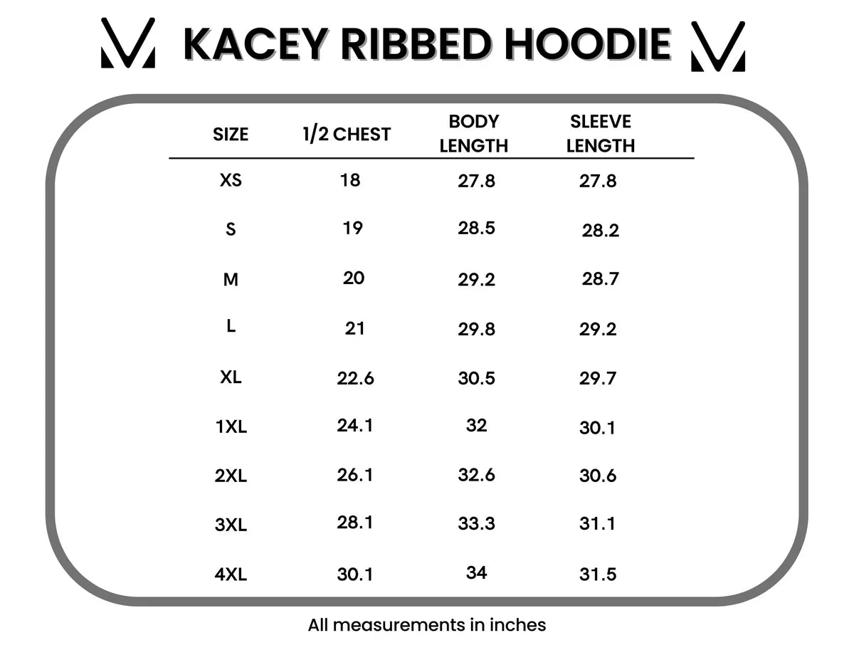 IN STOCK Kacey Ribbed Hoodie - Rose
