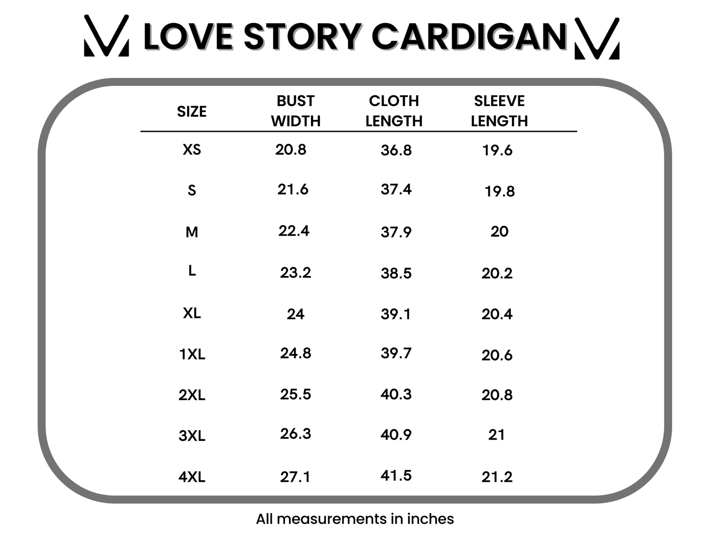 IN STOCK Love Story Cardigan