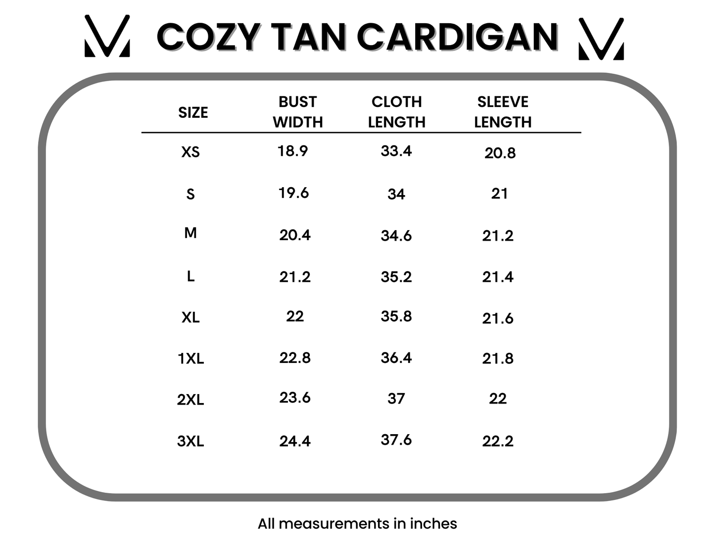 IN STOCK Cozy Cardigan - Tan