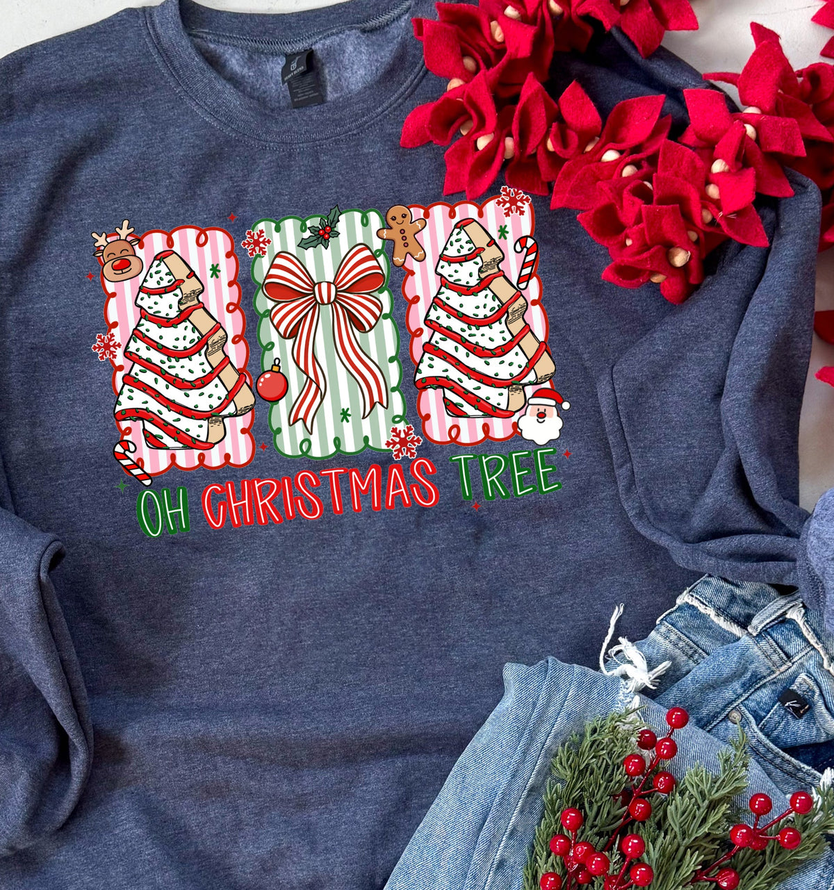 Oh Christmas Tree Treats Sweatshirt or Tee