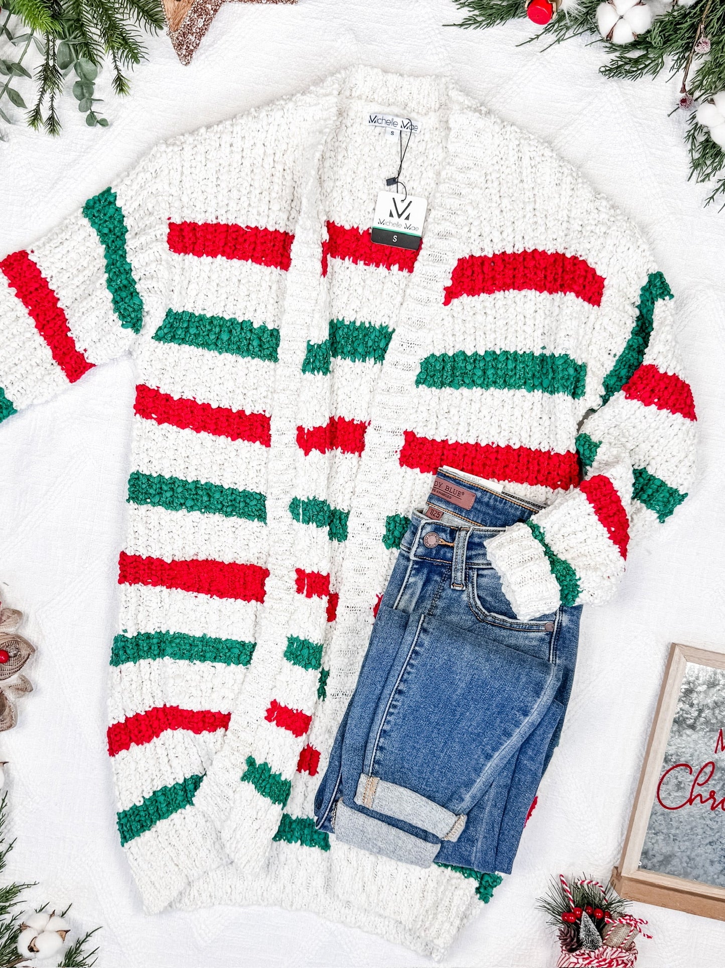 IN STOCK Christmas Stripe Cardigan