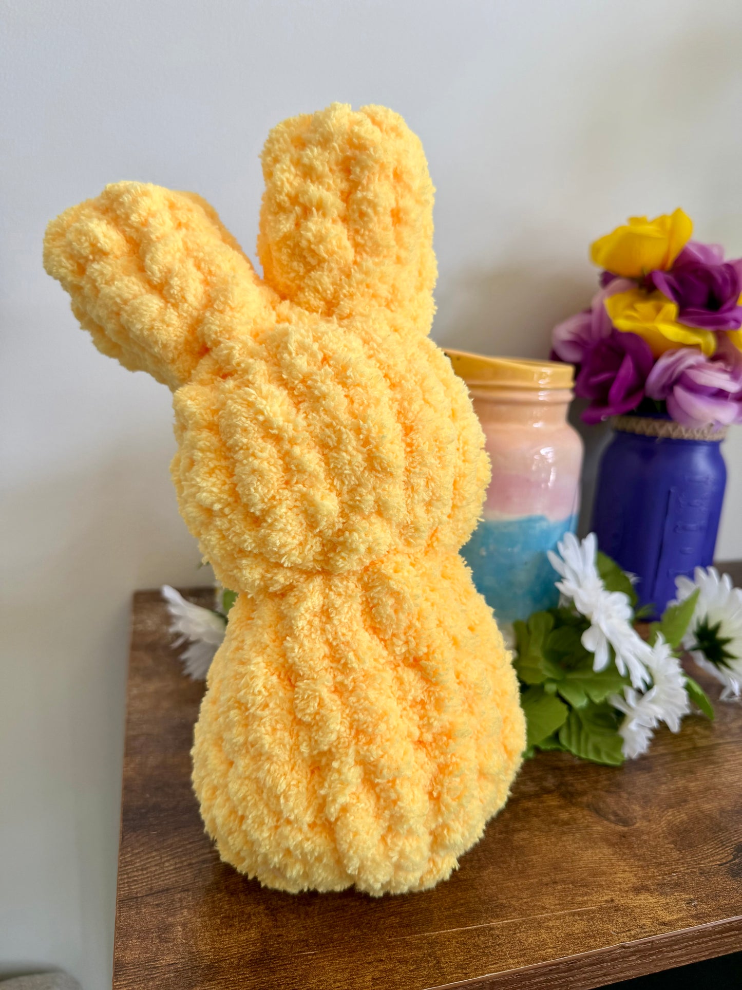 🐰 13” Hand Knit Spring Bunny