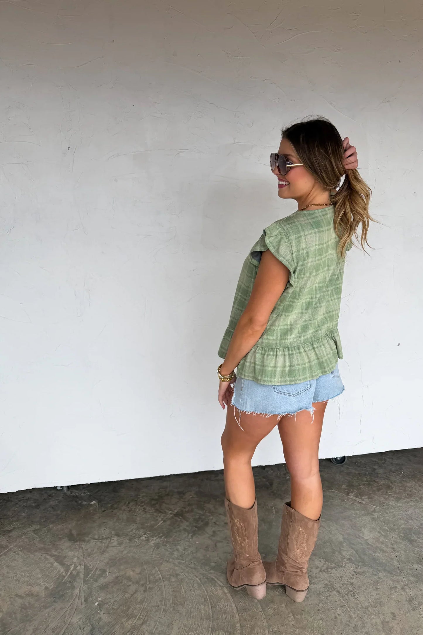 PREORDER: Molly Tie Front Denim Vest