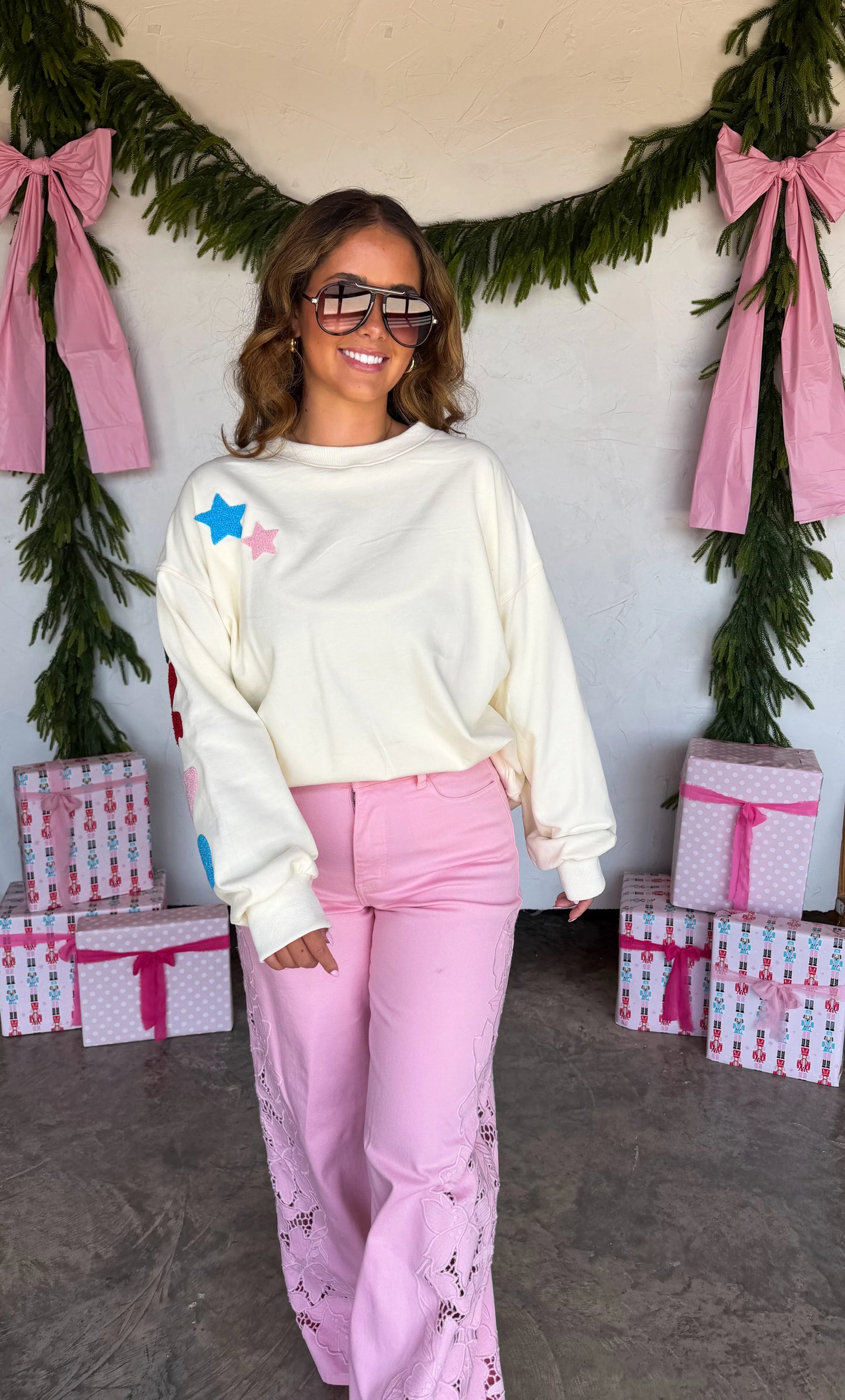 PREORDER- MERRY MESSAGE SWEATSHIRT