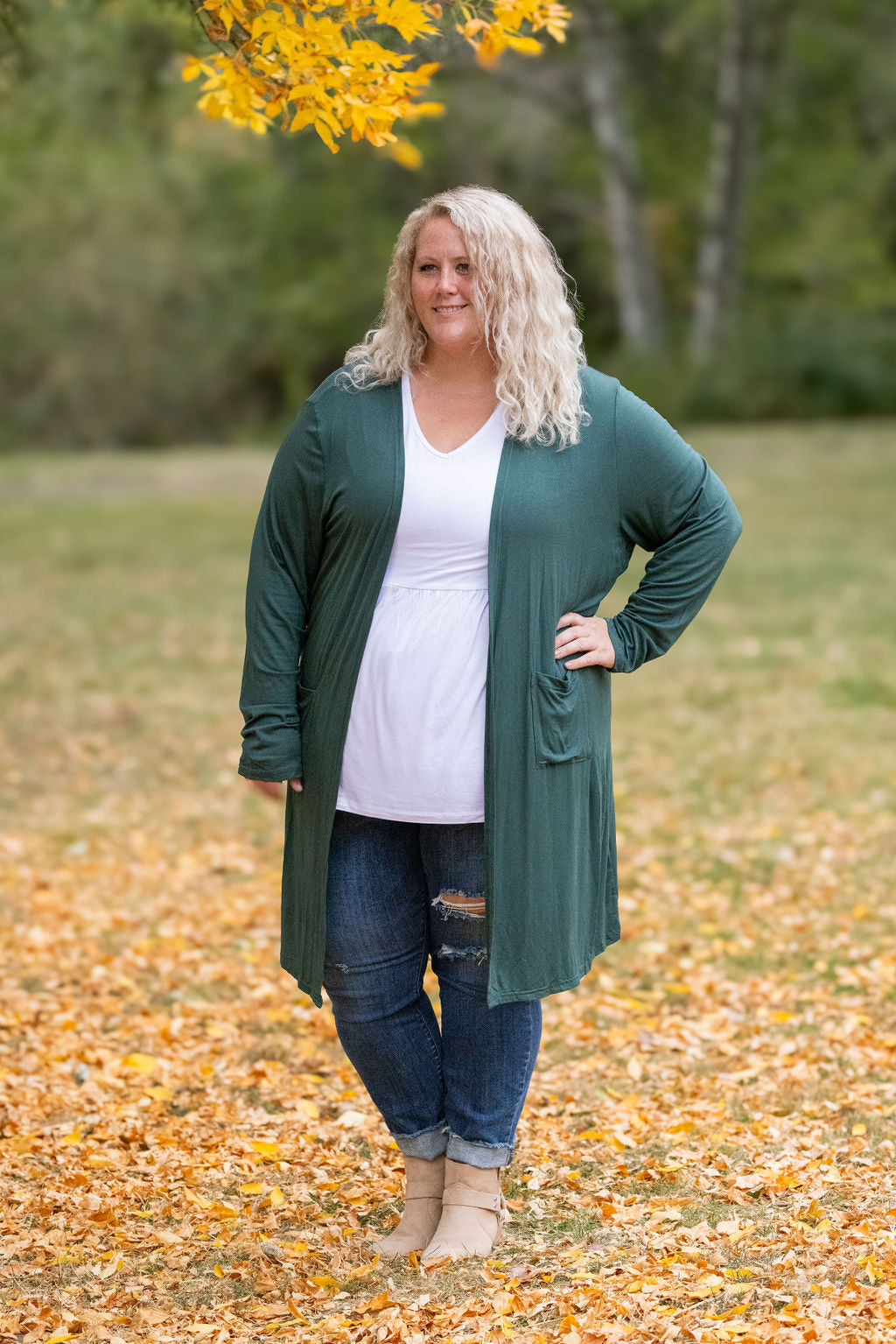 IN STOCK Classic Cardigan - Evergreen