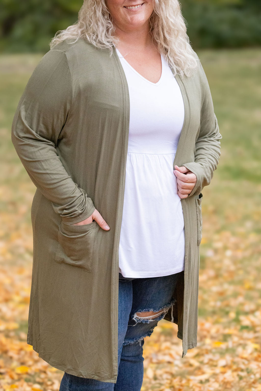 IN STOCK Classic Cardigan - Olive