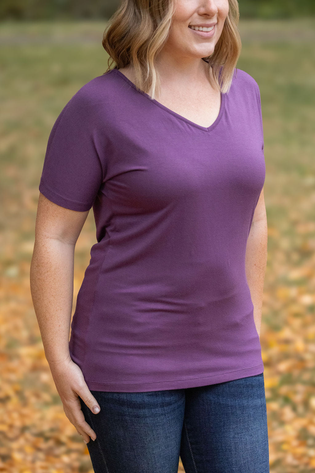 IN STOCK Chloe Cozy Tee - Purple