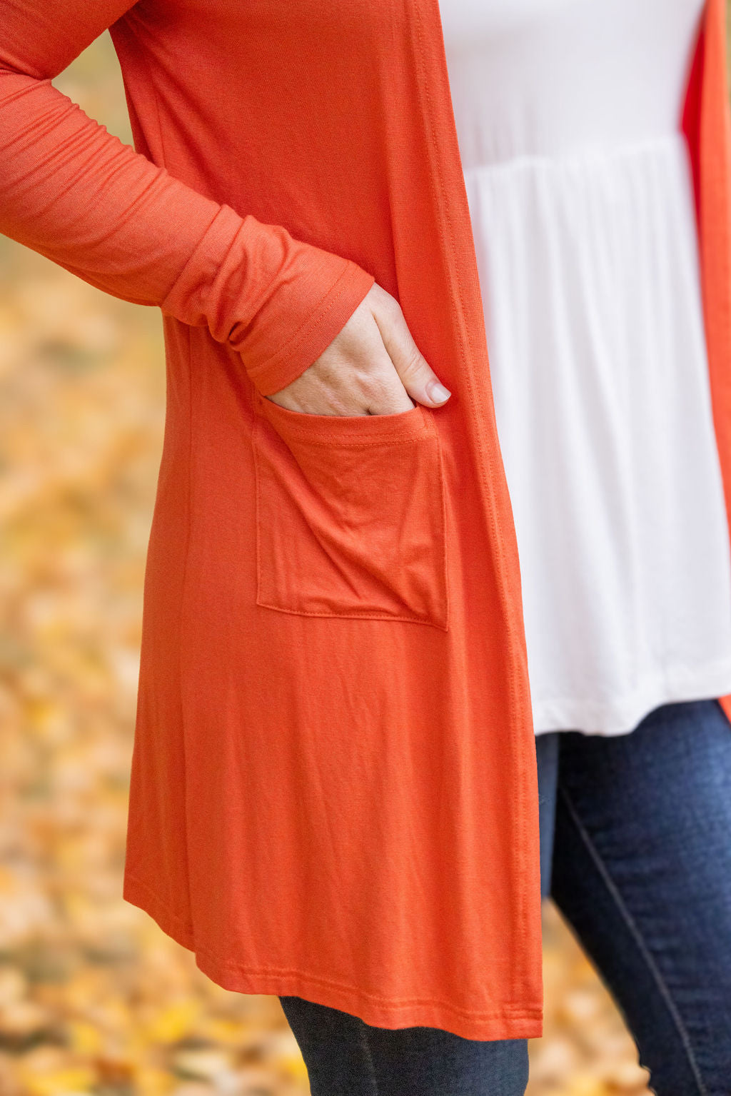 IN STOCK Classic Cardigan - Pumpkin