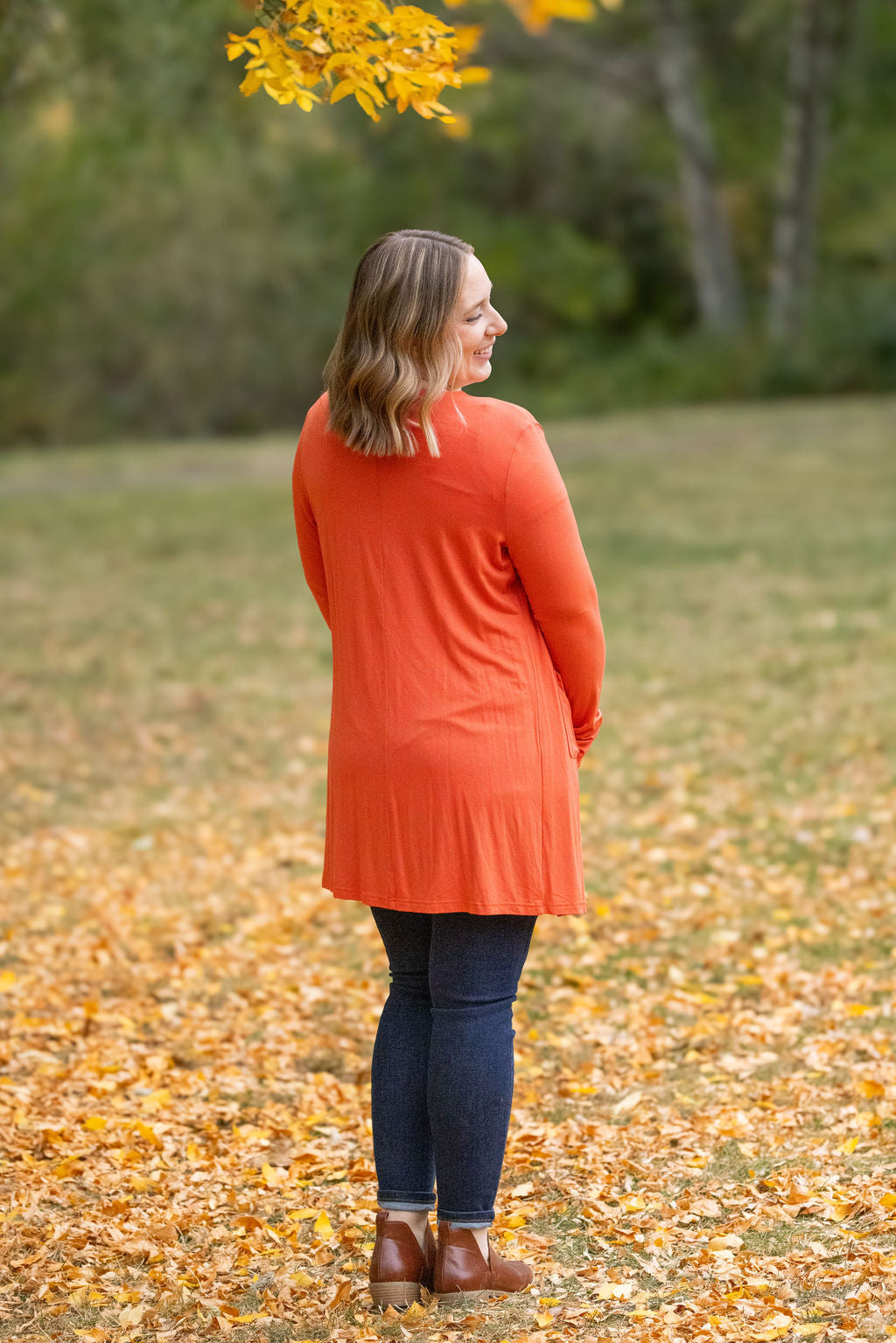 IN STOCK Classic Cardigan - Pumpkin