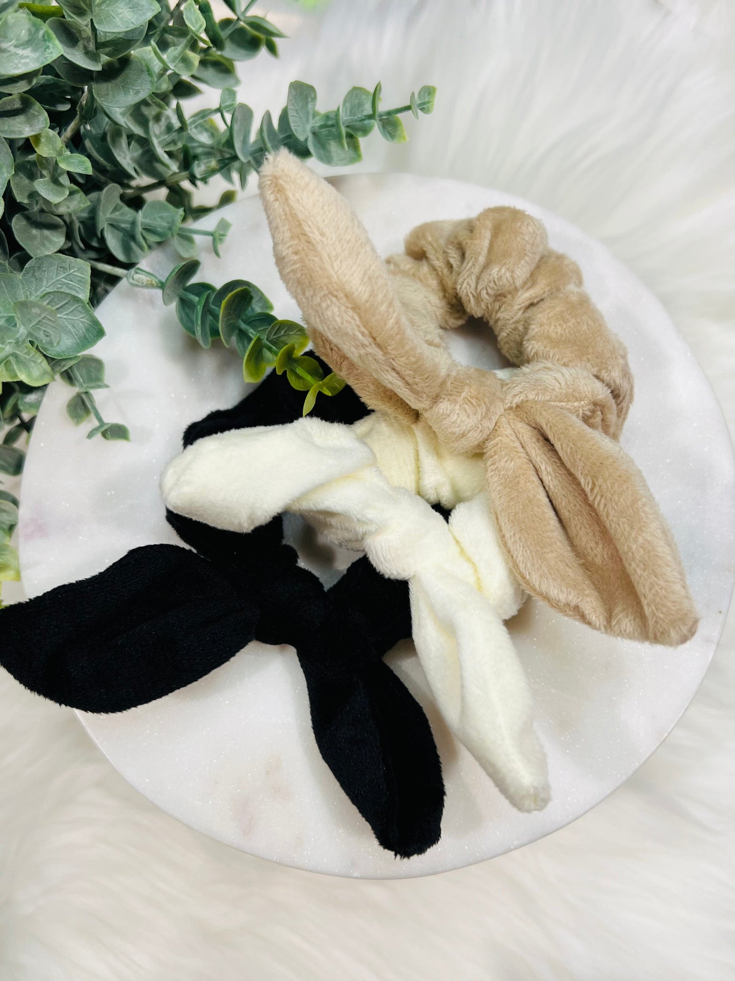 RTS- Bunny Ear Scrunchies (3 Pack)