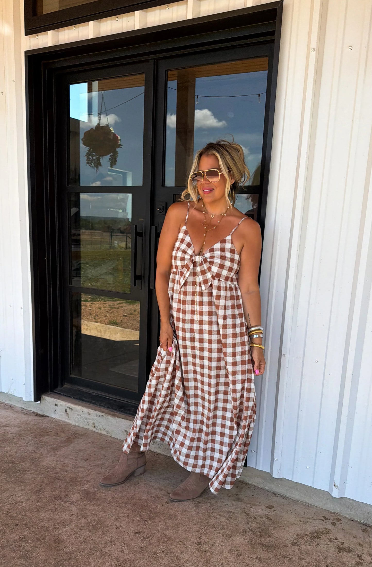 PREORDER- WESTERN CHARM MAXI DRESS