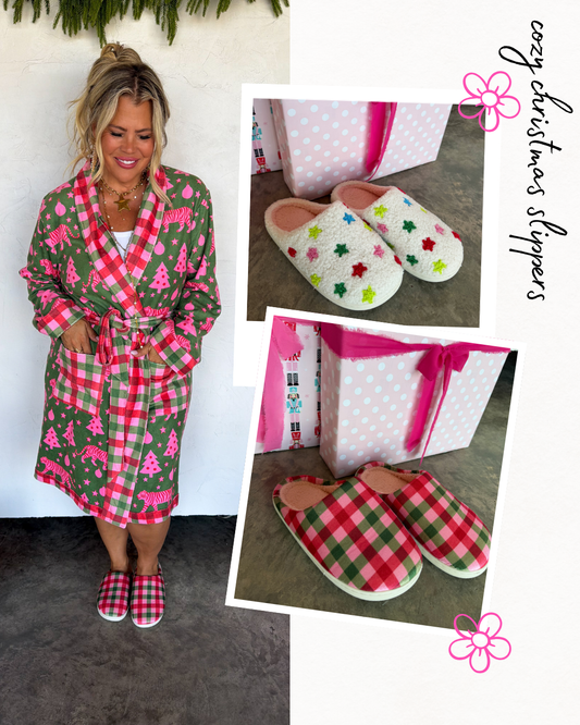 PREORDER- COZY CHRISTMAS SLIPPERS