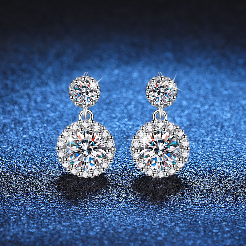 Preorder: Moissanite Drop Studs