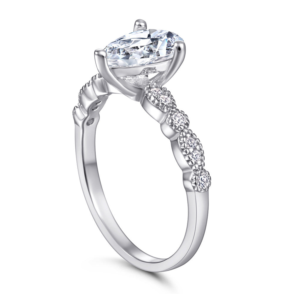 Preorder: Zircon Pear Shaped Engagement Style Ring