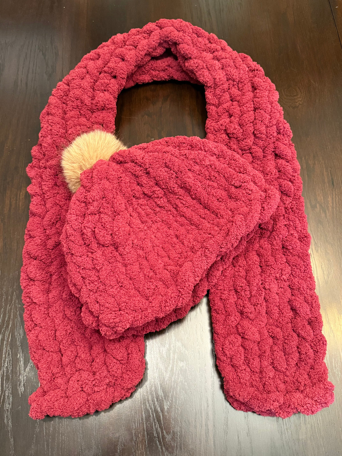 Chunky Knit Hat & Scarf Set