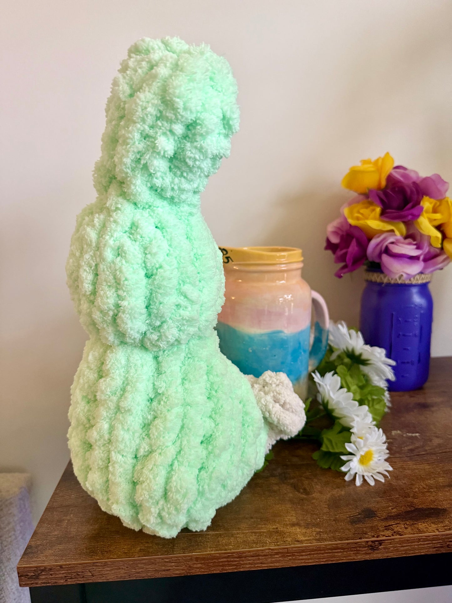 🐰 13” Hand Knit Spring Bunny