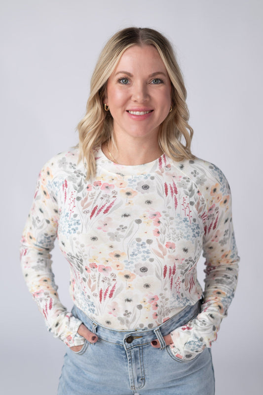 IN STOCK Blair Long Sleeve Top - Wildflower Gardens