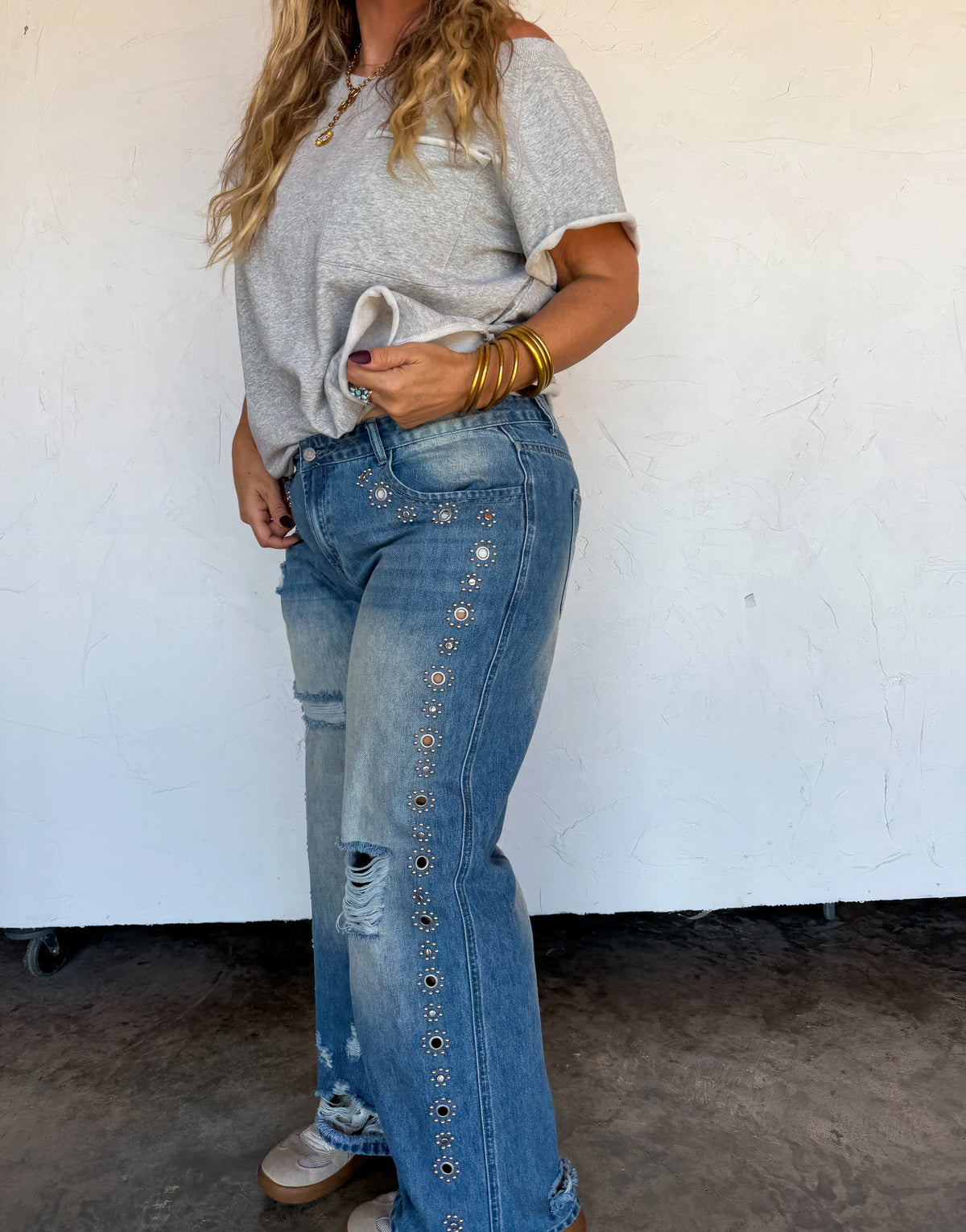 PREORDER: THE JAGGER STUDDED JEANS