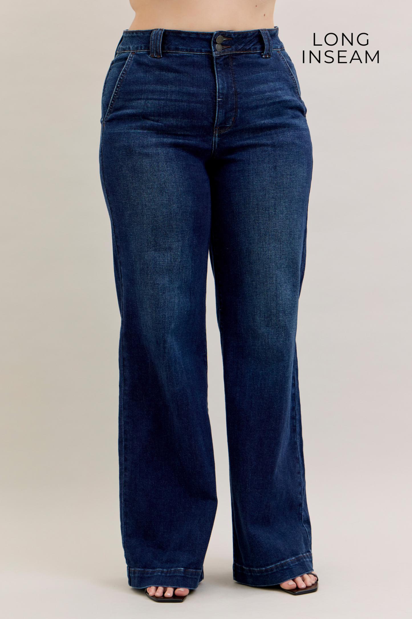 Judy Blue High Waist Trouser Wide Leg Jeans