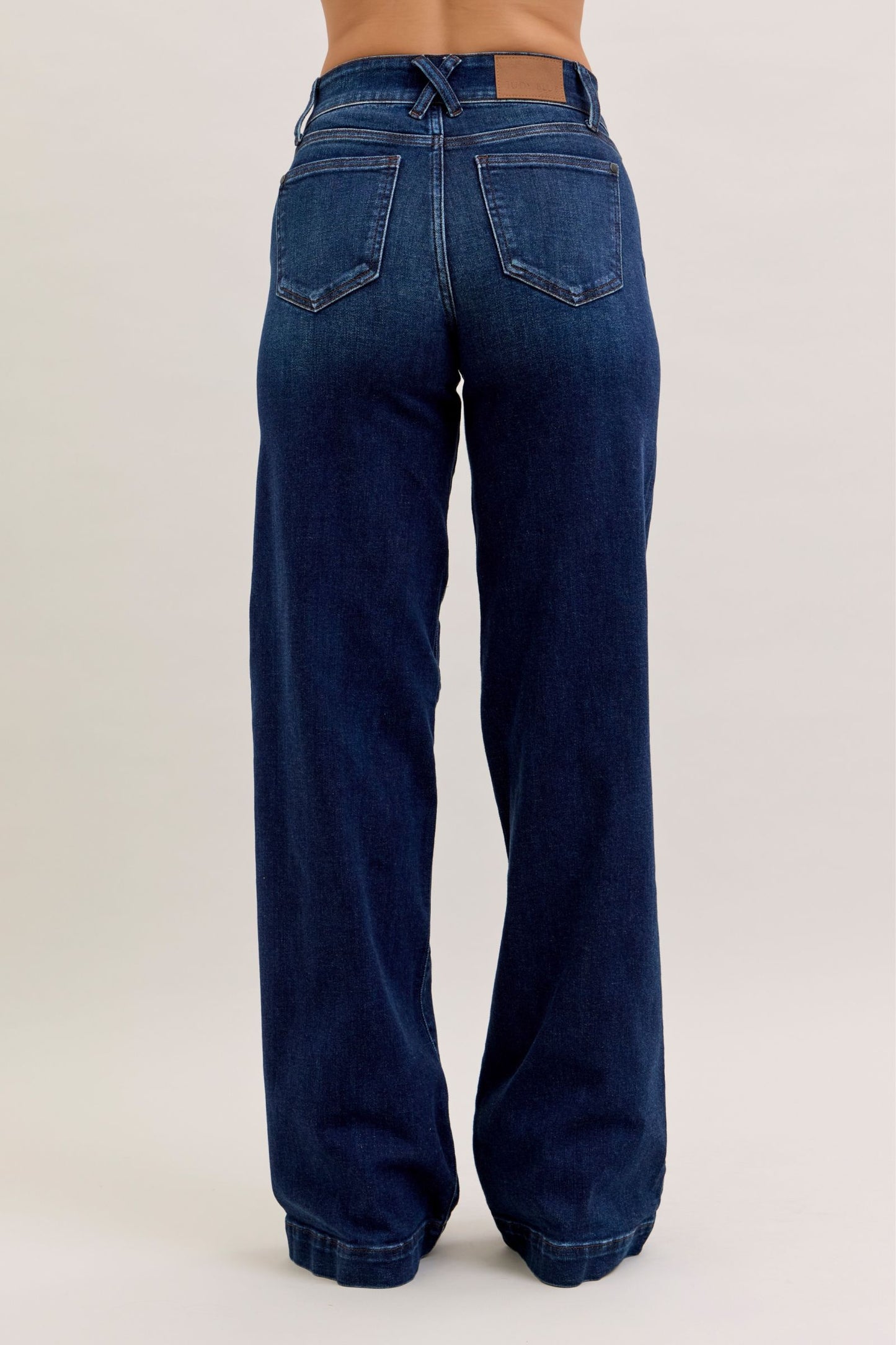 Judy Blue High Waist Trouser Wide Leg Jeans