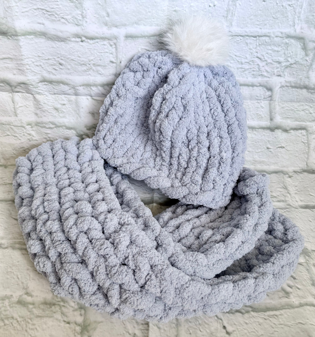 Chunky Knit Hat & Scarf Set