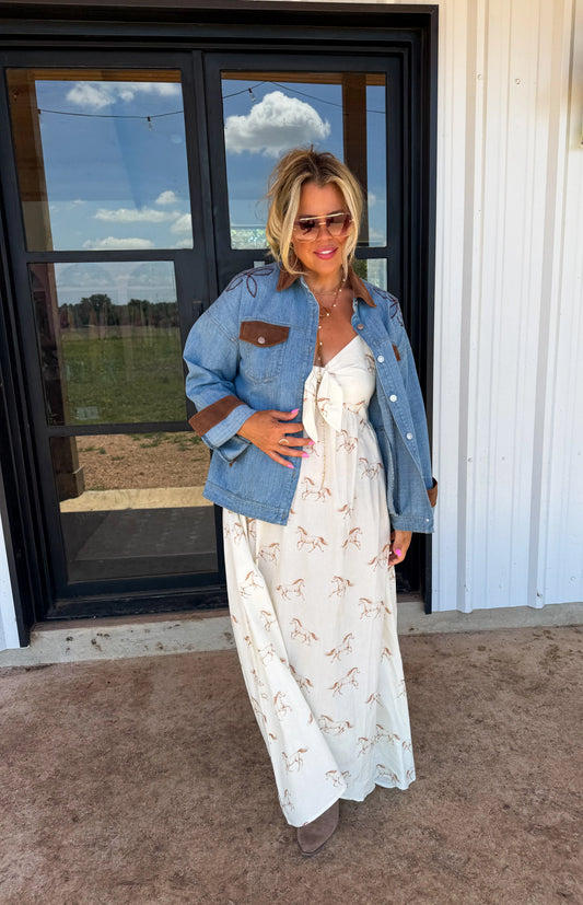 PREORDER- COWBOY ROMANCE DENIM JACKET