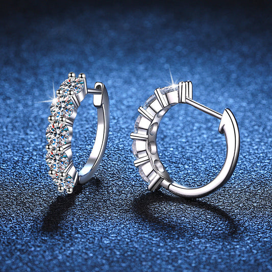 Preorder: Moissanite Hoops