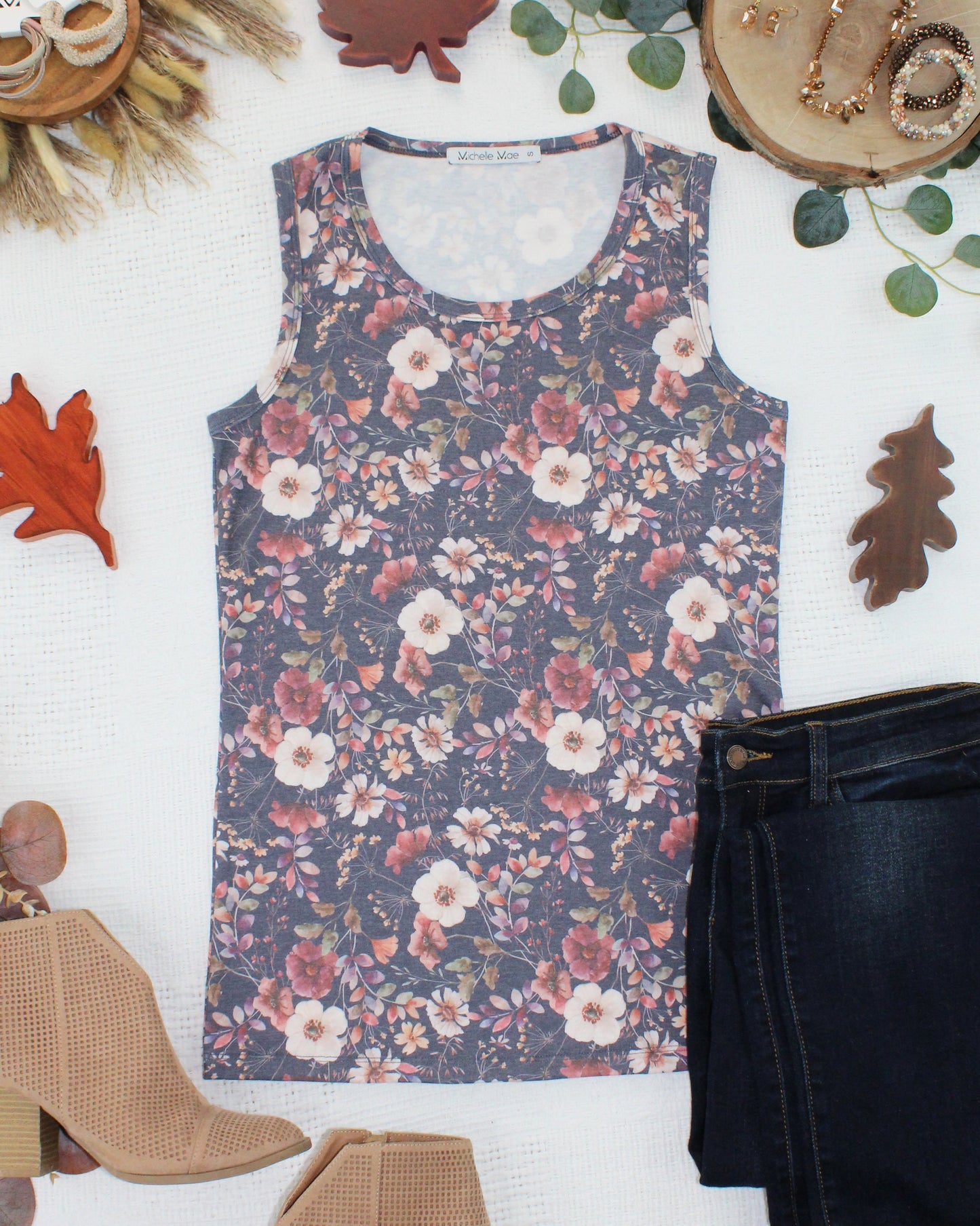 IN STOCK Ava Tank - Blushwood Floral