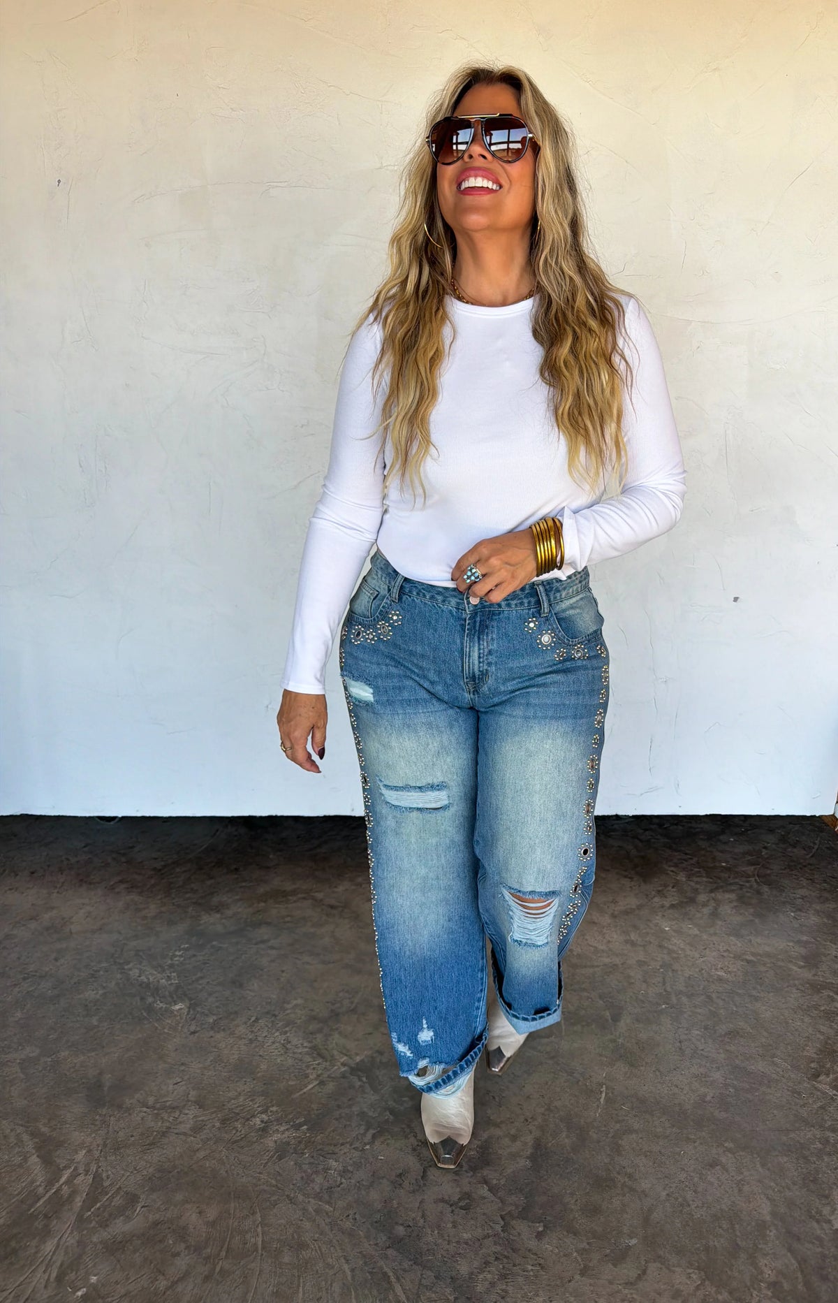 PREORDER: THE JAGGER STUDDED JEANS