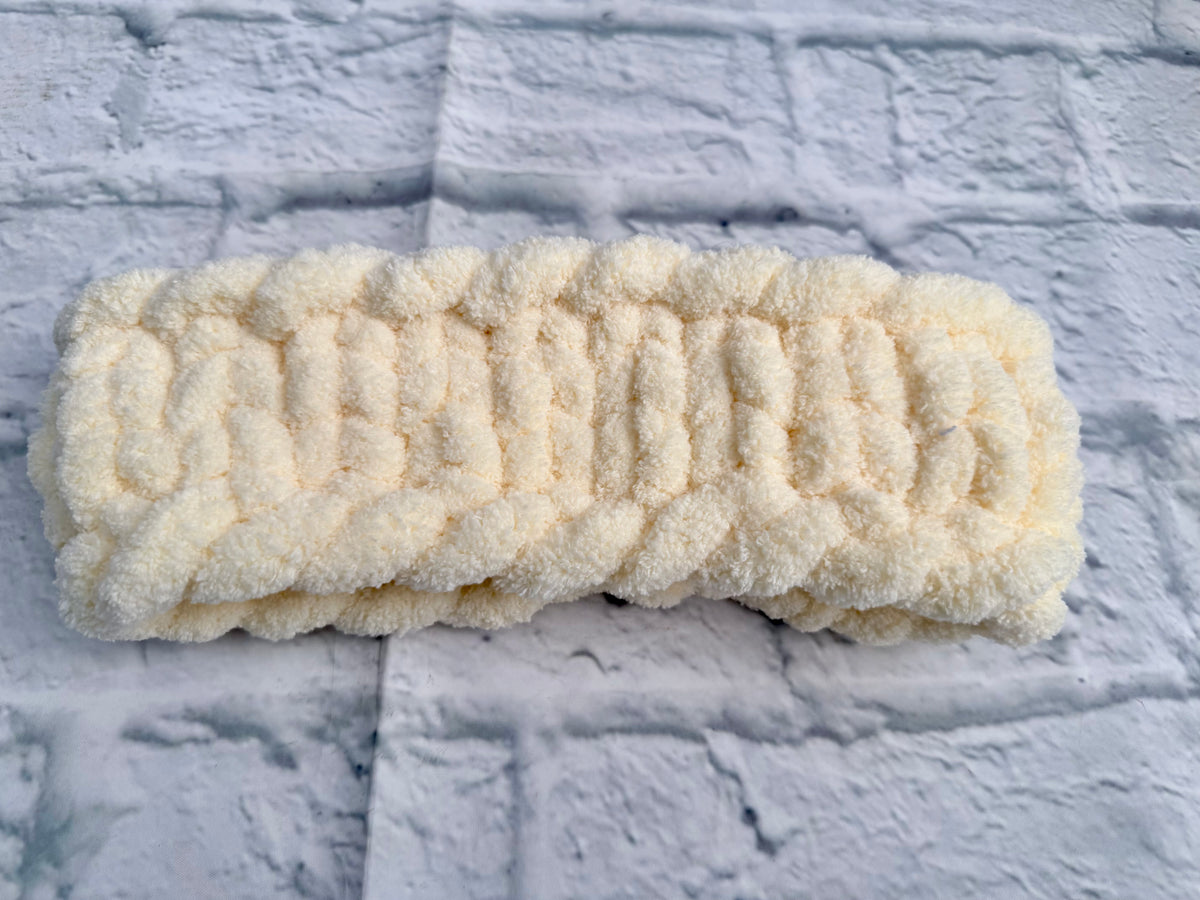Handmade Chunky Chenille Ear Warmer Headband