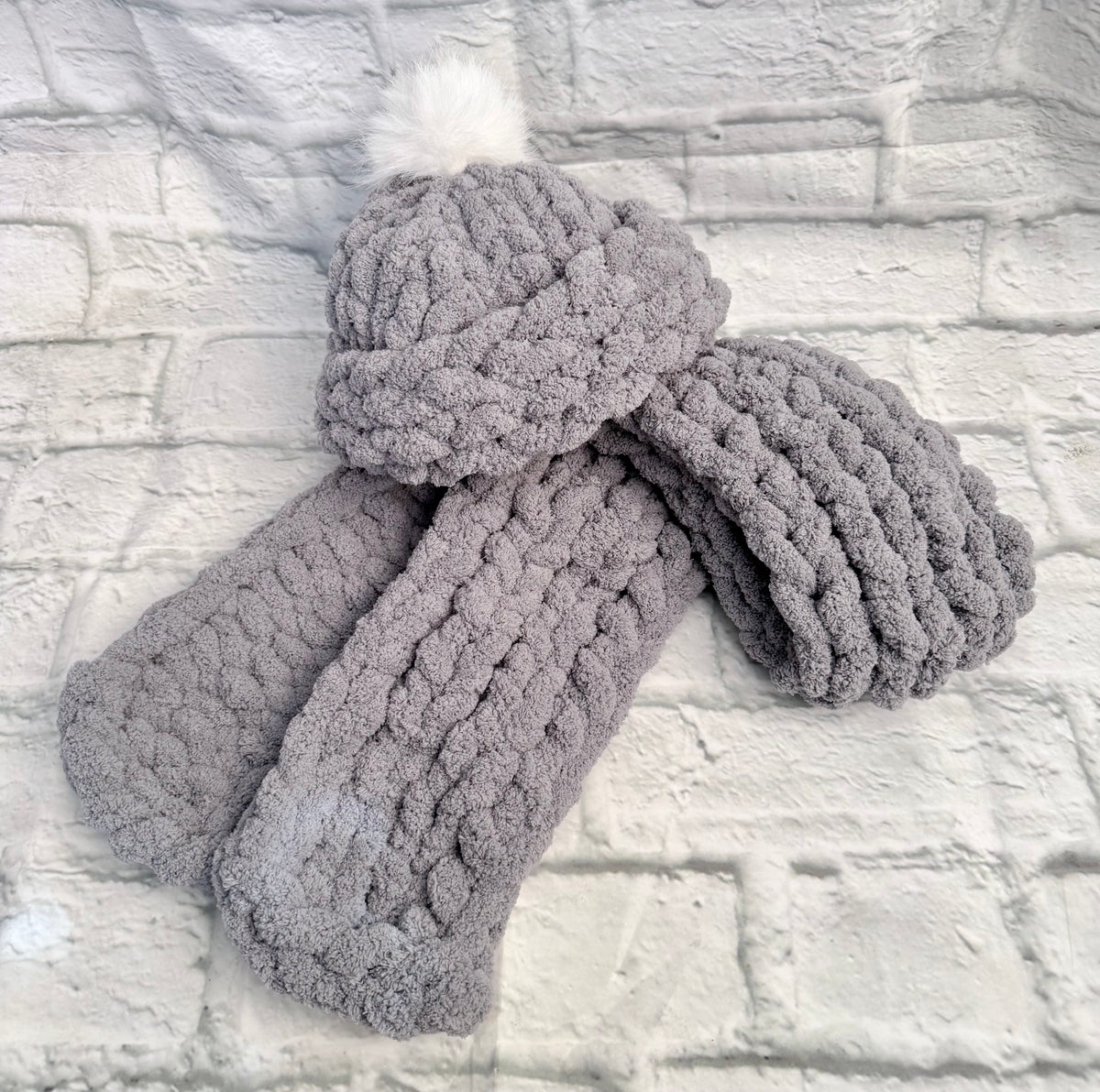 Chunky Knit Hat & Scarf Set