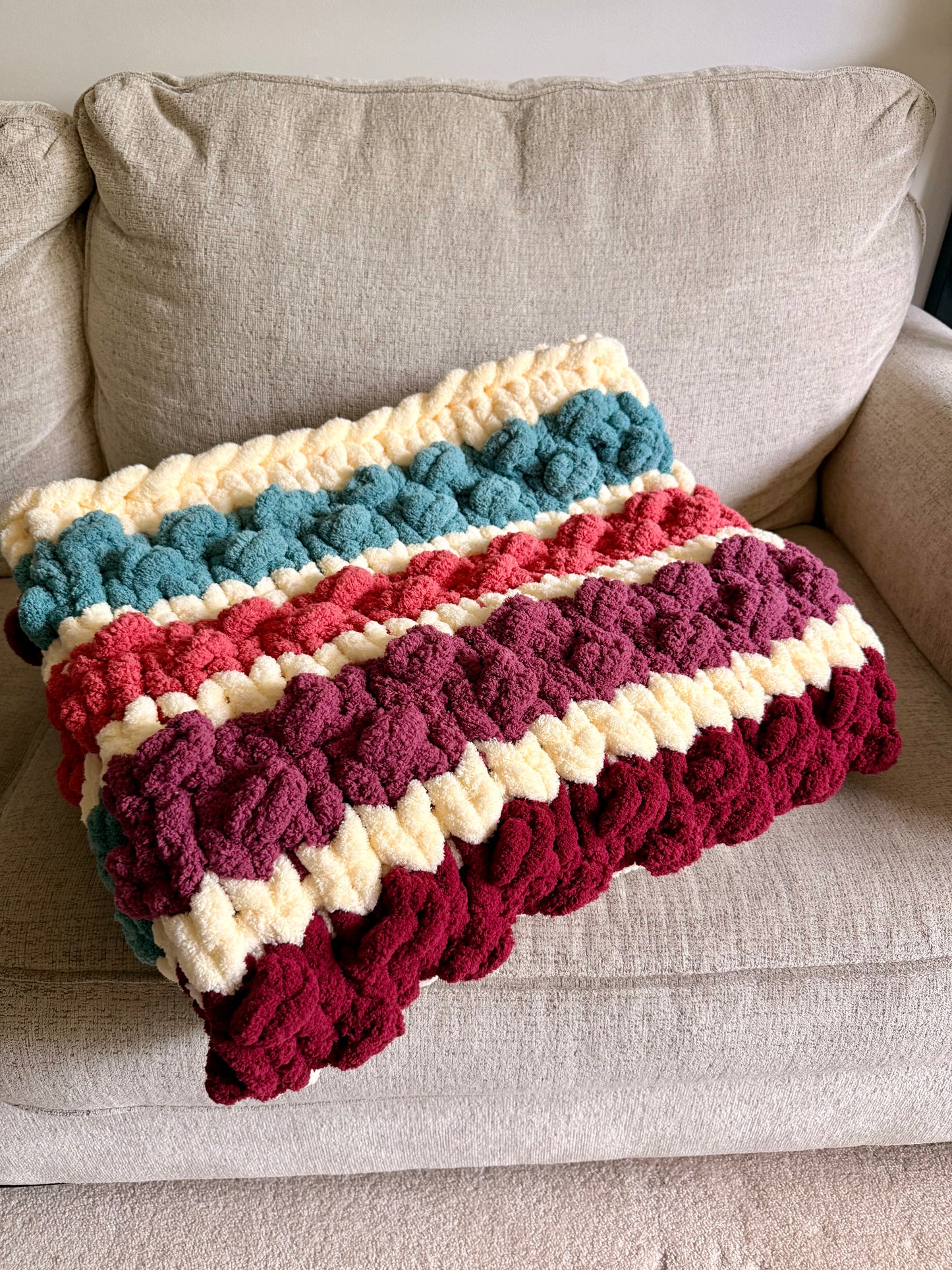 Autumn Grove Chunky Knit Throw Blanket