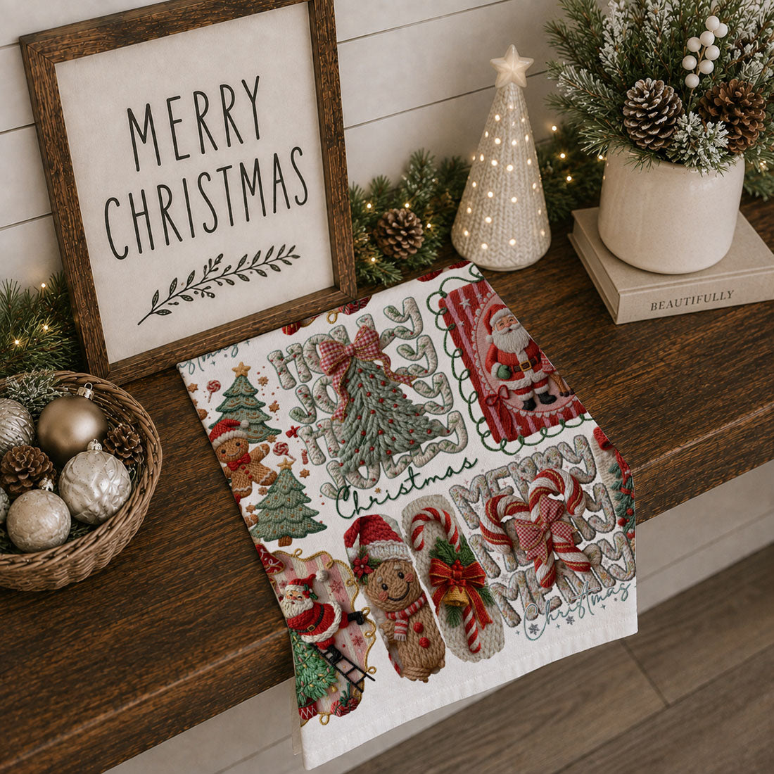 family christmas kitchen moments towel decor
christmas morning baking kitchen towel cozy
holiday traditions home decor kitchen tea towels for Christmas time