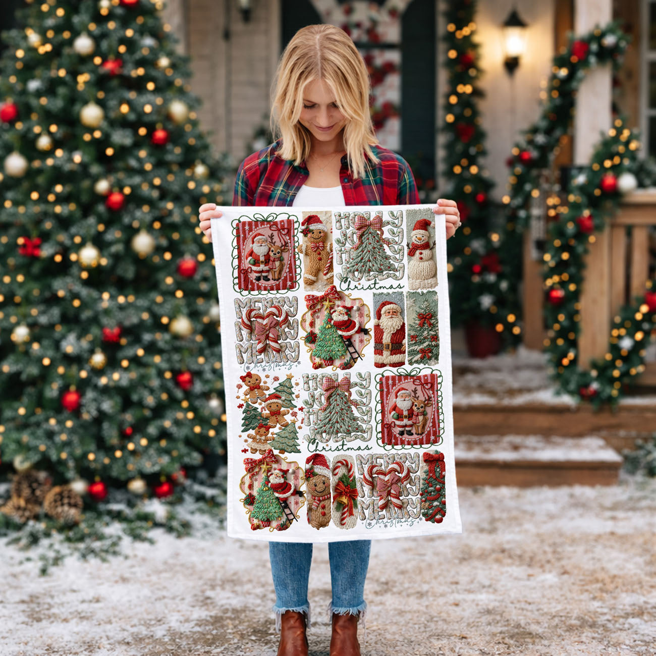 grandma handmade christmas kitchen towel cozy aesthetic
cozy crochet holiday decor kitchen towel
textured crochet style christmas towel vintage design
handcrafted look christmas towel festive crochet
crochet aesthetic christmas kitchen towel cozy home