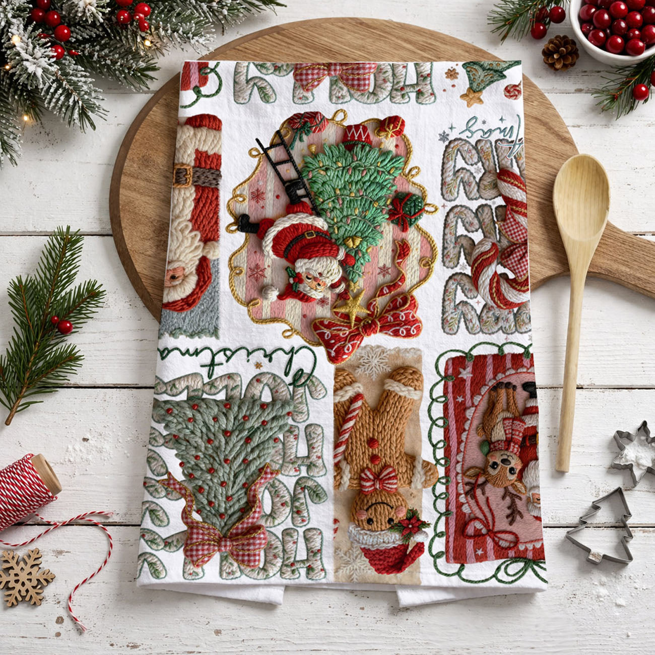 christmas gift idea kitchen towel santa gingerbread
gift for mom christmas kitchen towel crochet style
holiday hostess gift kitchen towel festive design
unique christmas gift crochet kitchen towel
cute christmas gift kitchen towel vintage style