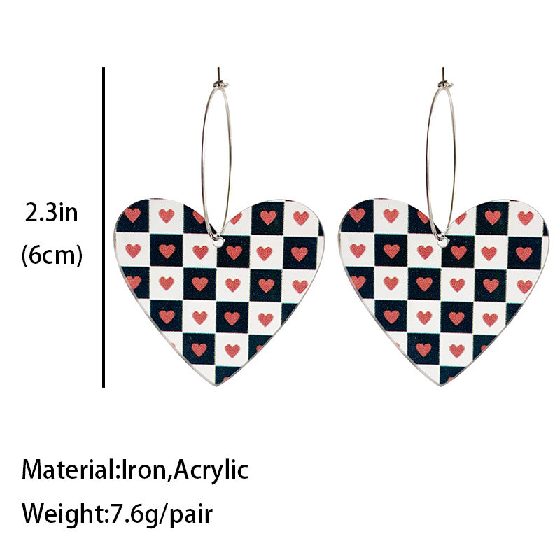 RTS Acrylic Heart Earrings