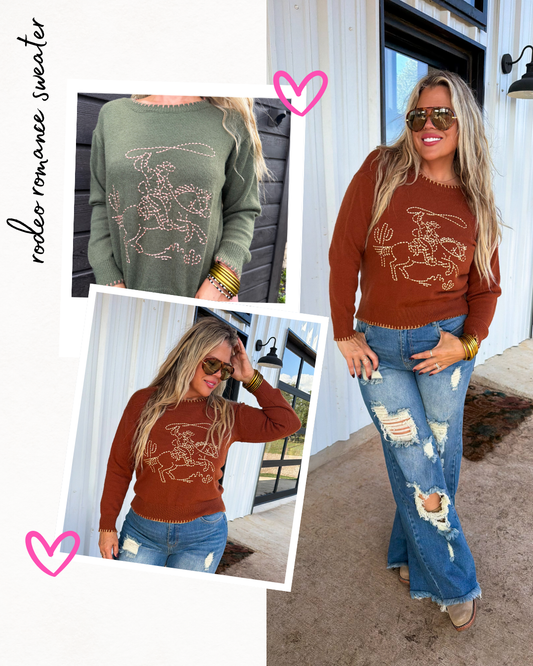 Rodeo Romance Sweater – PREORDER