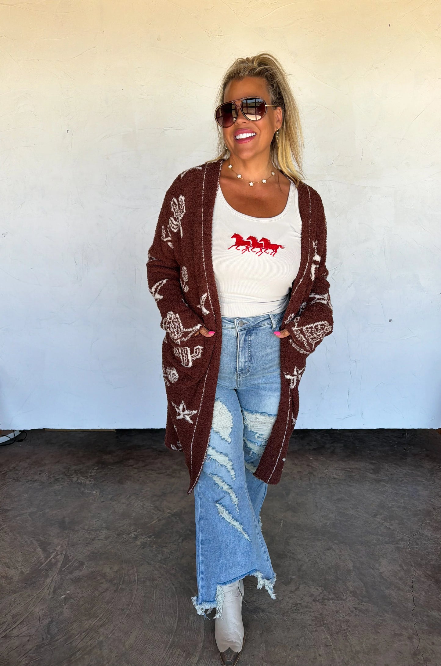 PREORDER- WESTERN CLOUD CARDIGAN