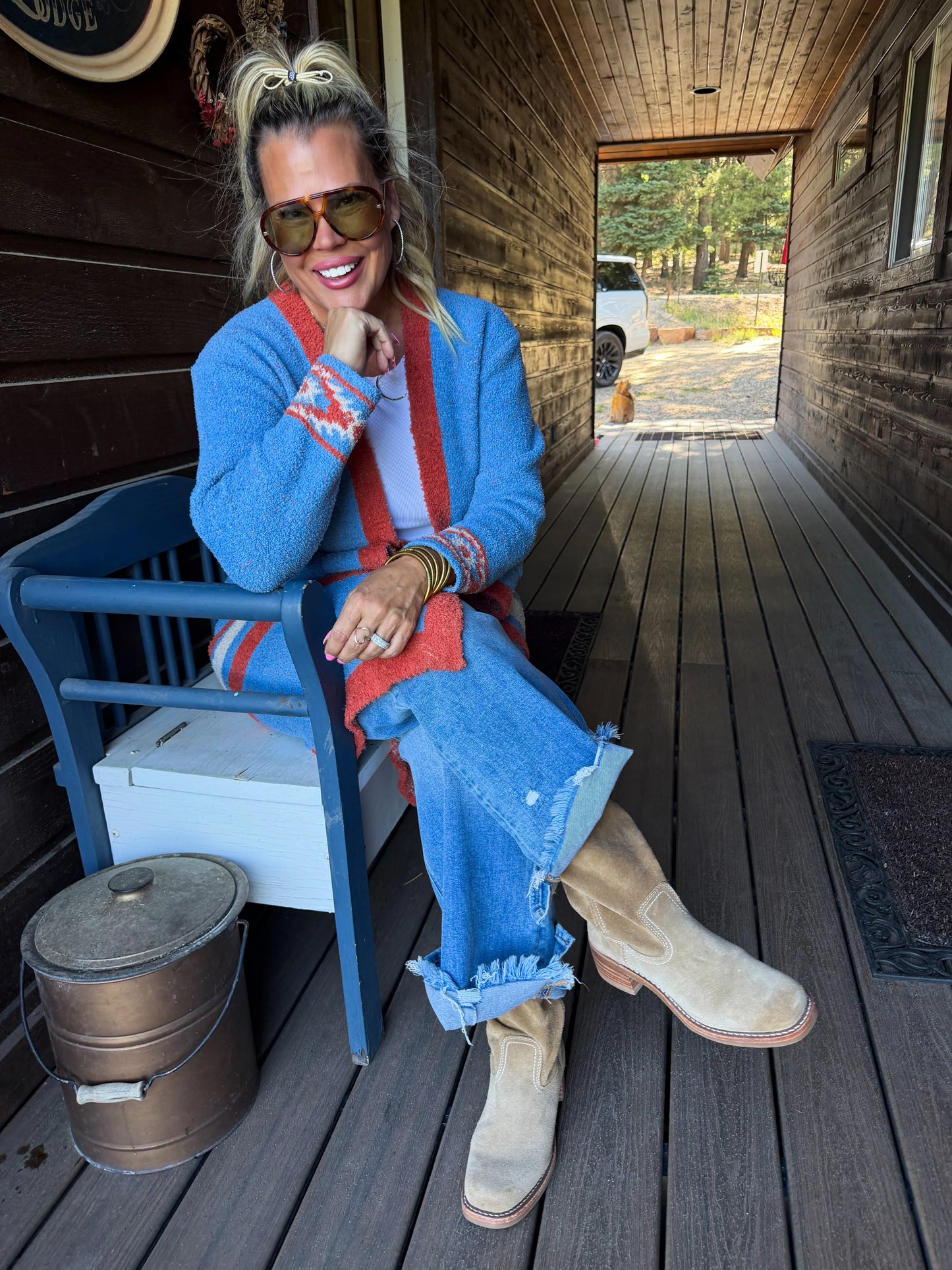 PREORDER- WESTERN CLOUD CARDIGAN