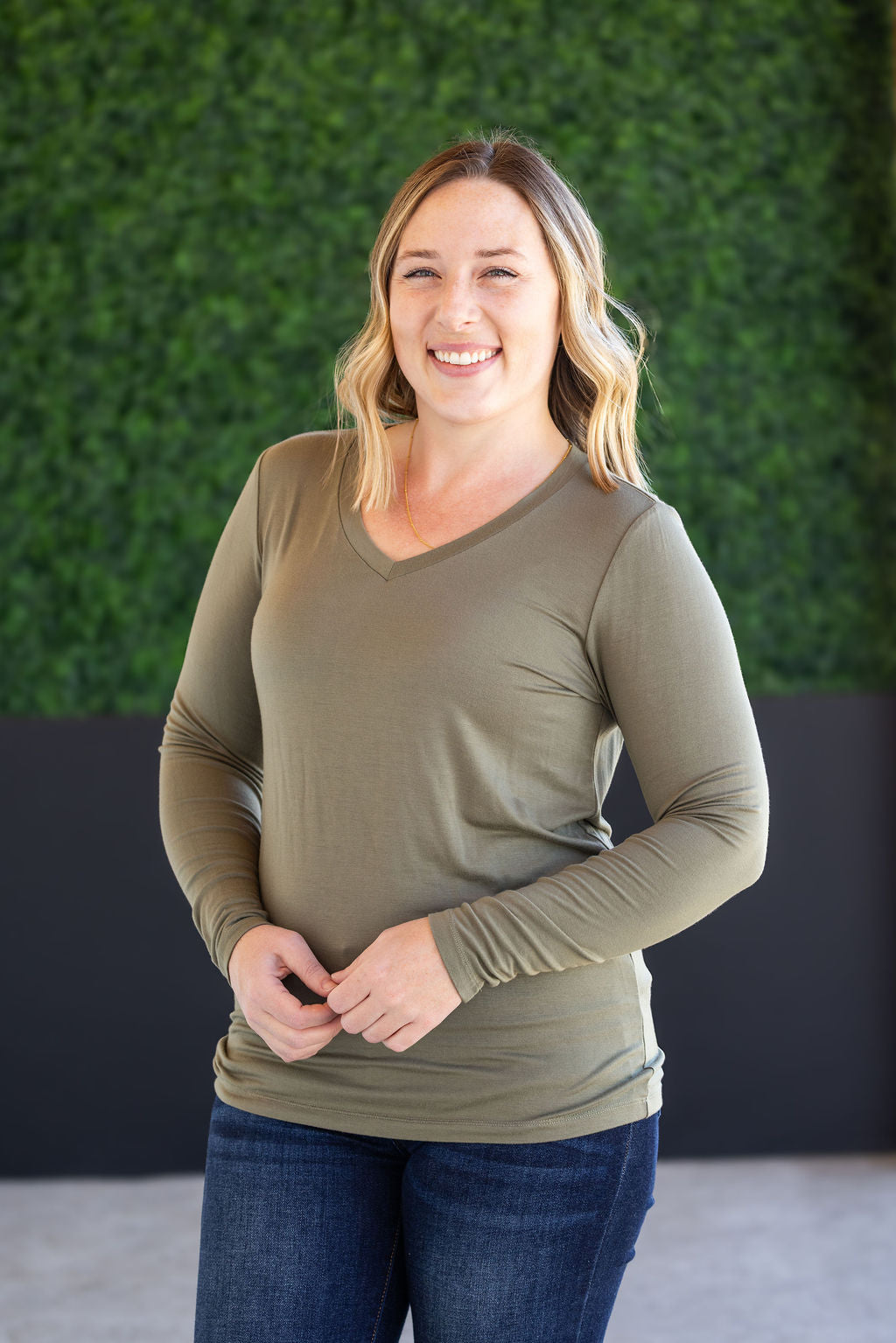 IN STOCK Larissa Long Sleeve - Olive