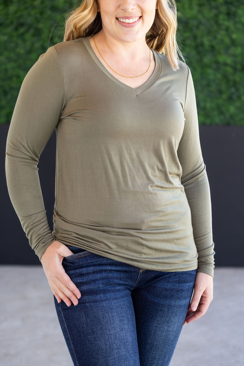 IN STOCK Larissa Long Sleeve - Olive