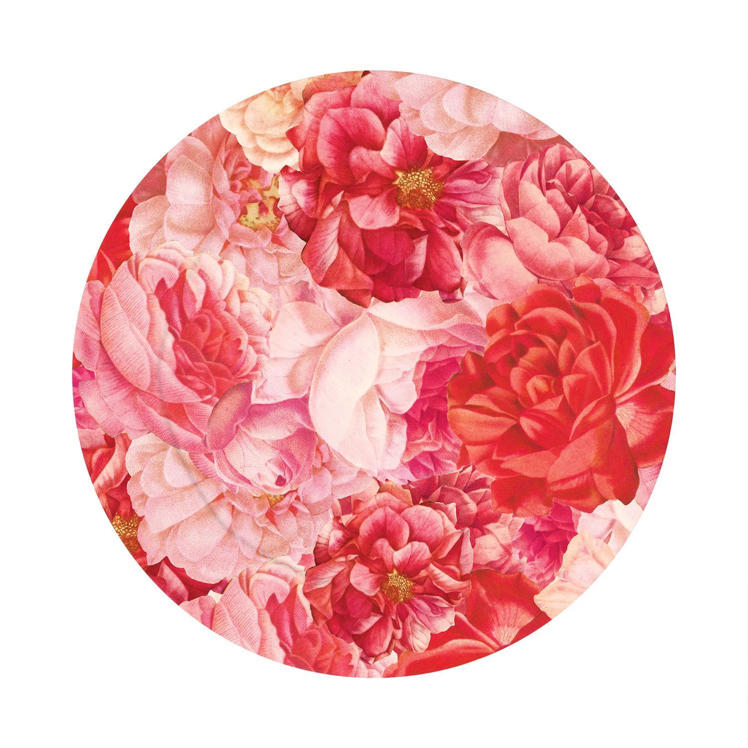 Floral Charger Plates, Rose Table Setting Plates