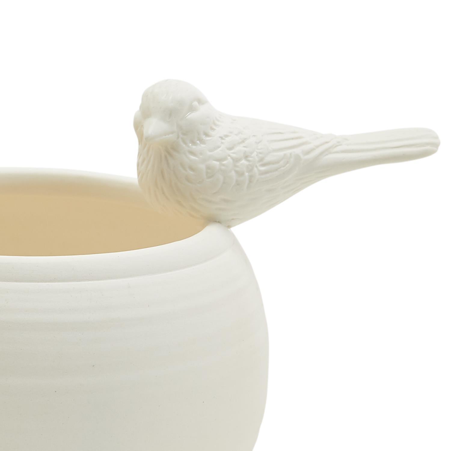 Bird Planter Vase White 