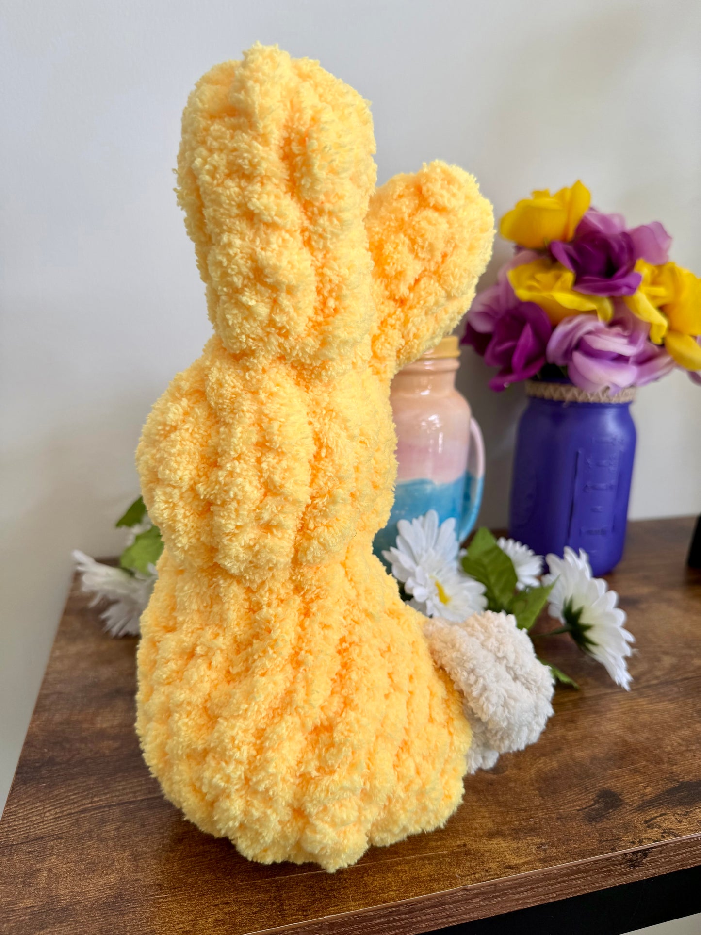 🐰 13” Hand Knit Spring Bunny