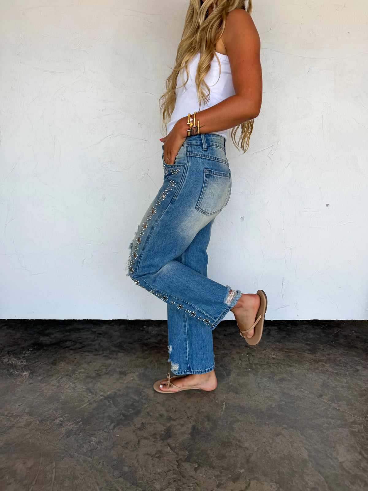 PREORDER: THE JAGGER STUDDED JEANS