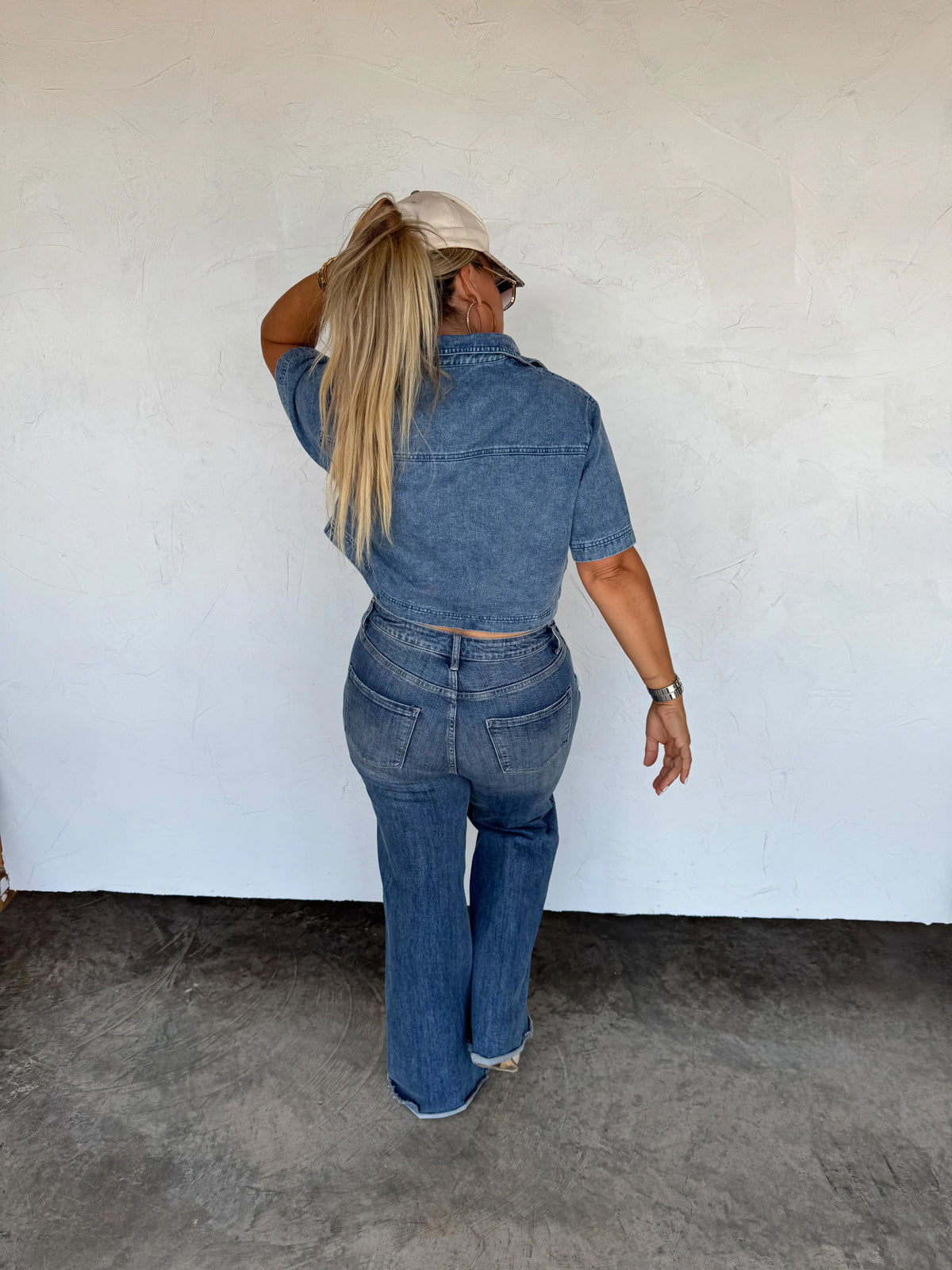 PREORDER: ANDI DENIM POCKET TOP